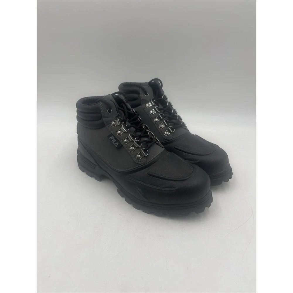 Fila Men's WeatherTec Hiking Boot 9.5 US Black/Grey